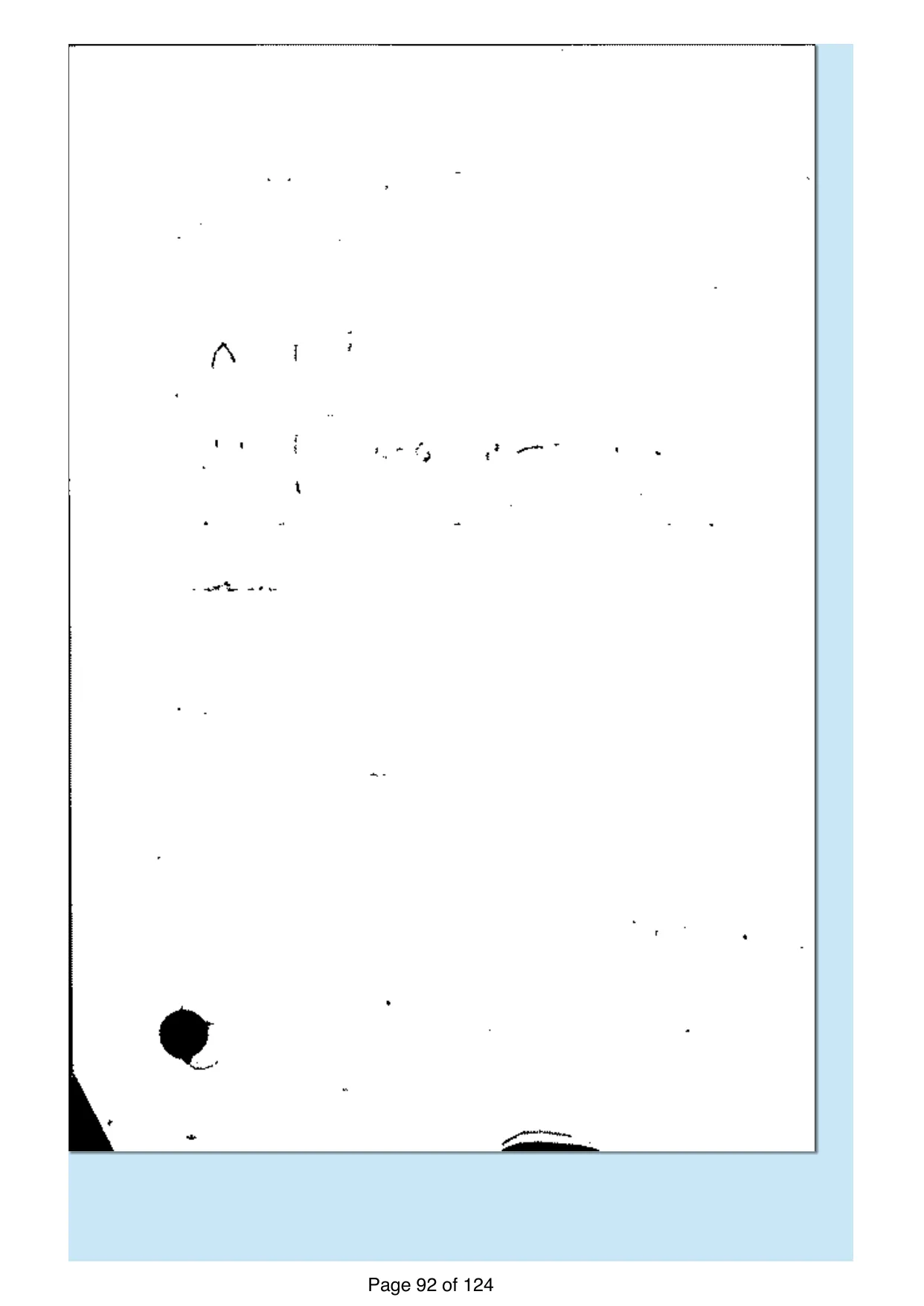 Page 92 of the record: A blank reverse