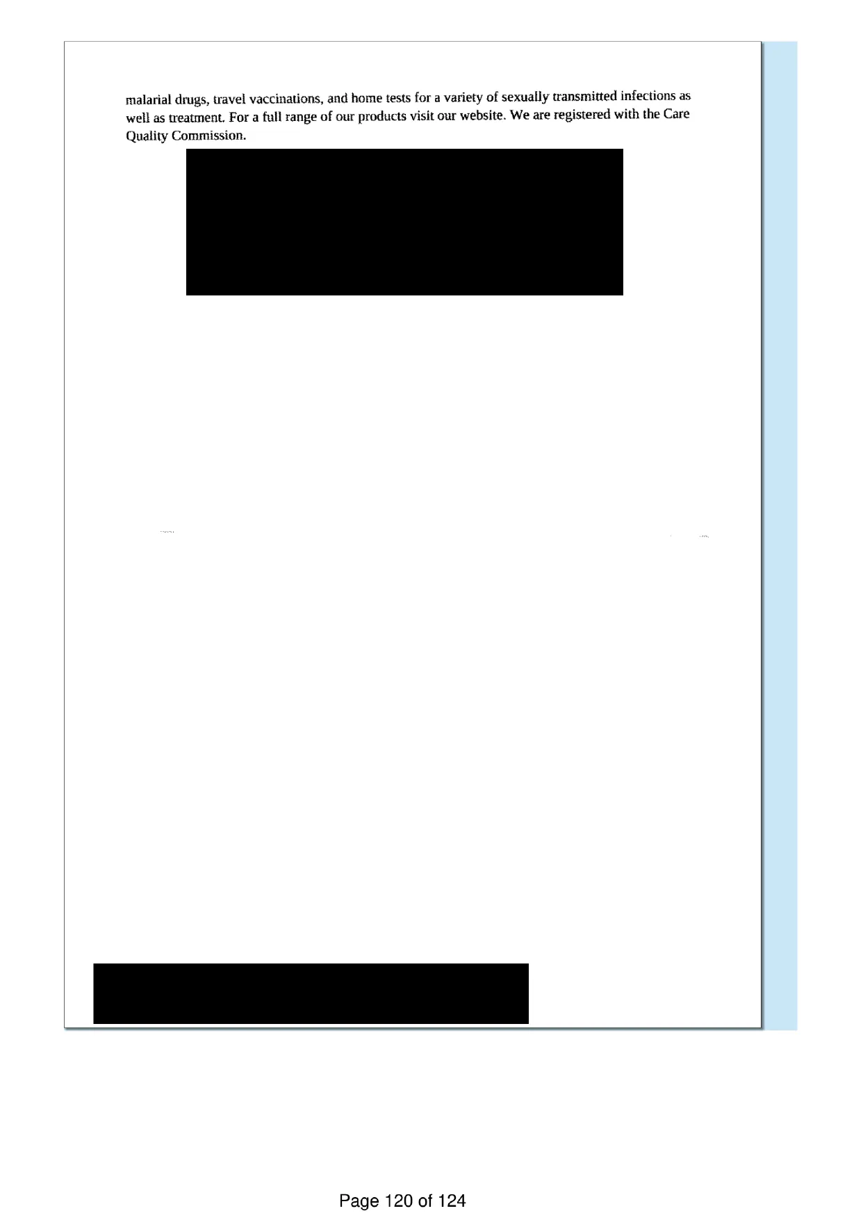Page 120 of the record: The closing page of the letter